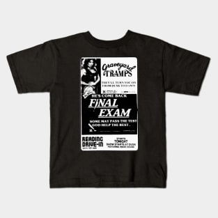 Graveyard Tramps & Final Exam Double Feature Kids T-Shirt